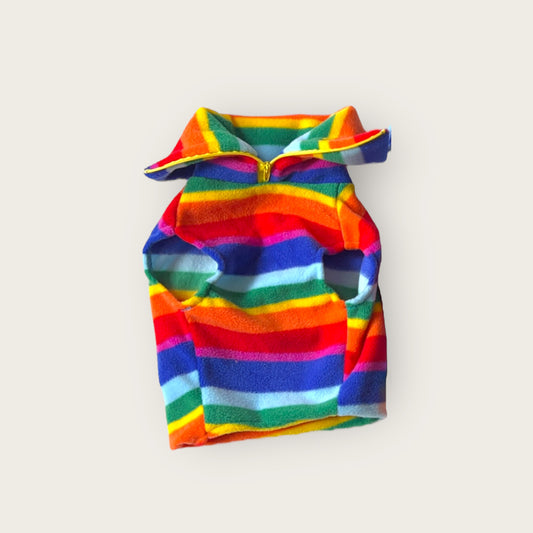 Rainbow Quarter Zip Fleece