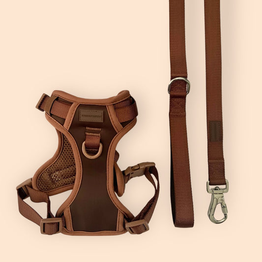 Adjustable Harness- The Neutral Collection- Coffee Bundle