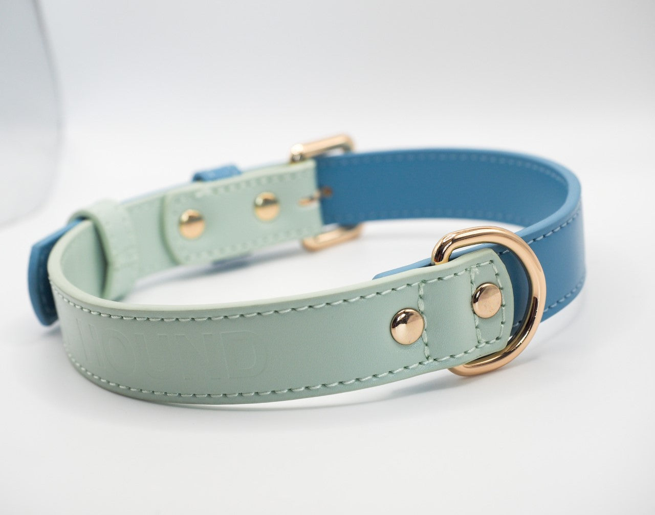 Vegan Leather Collar- Sea Foam