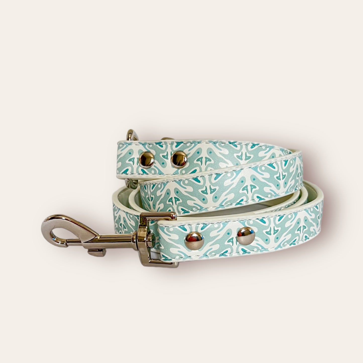 Vegan Leather Lead- Sea Breeze