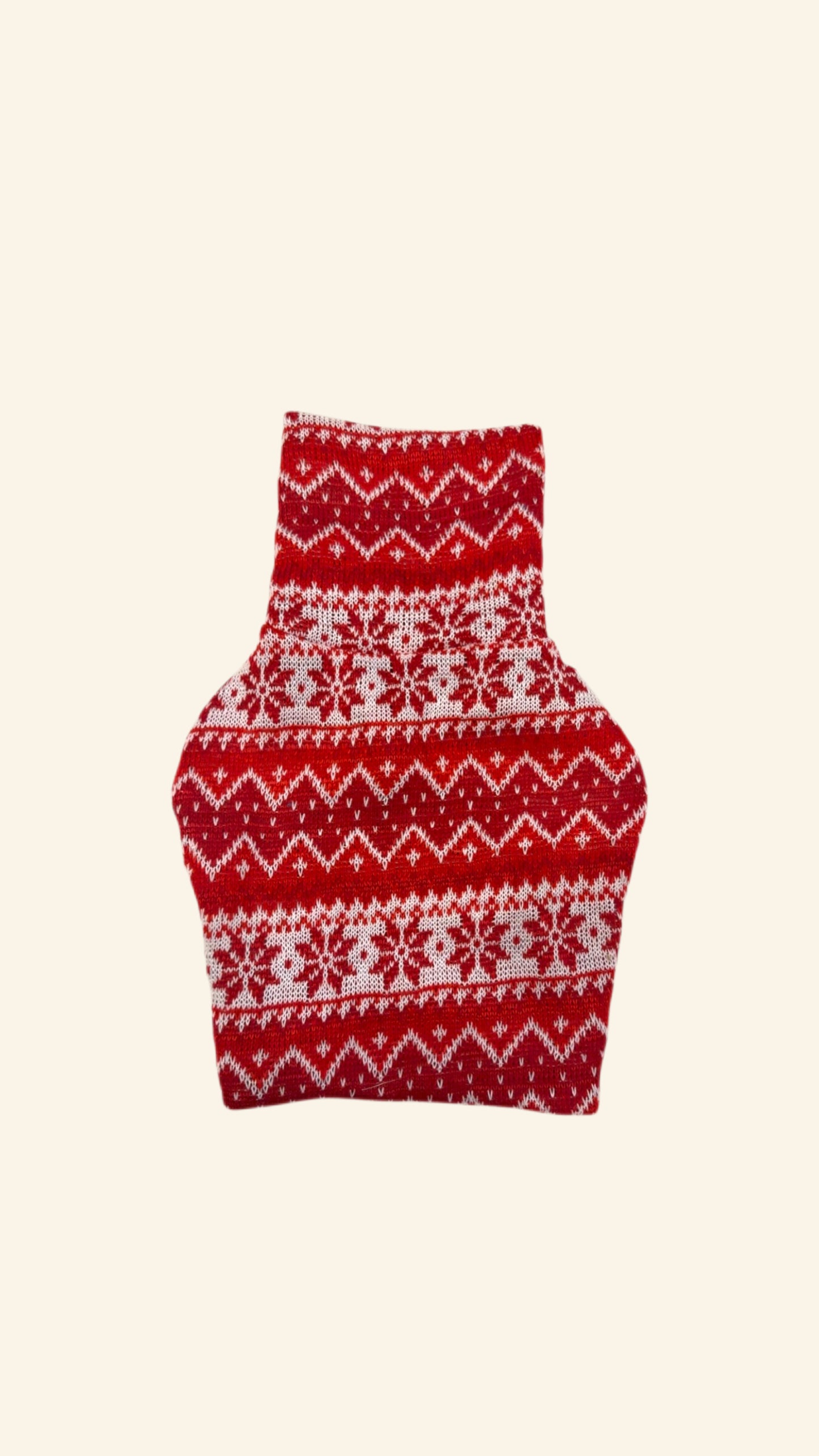 Festive Red Knit Sweater