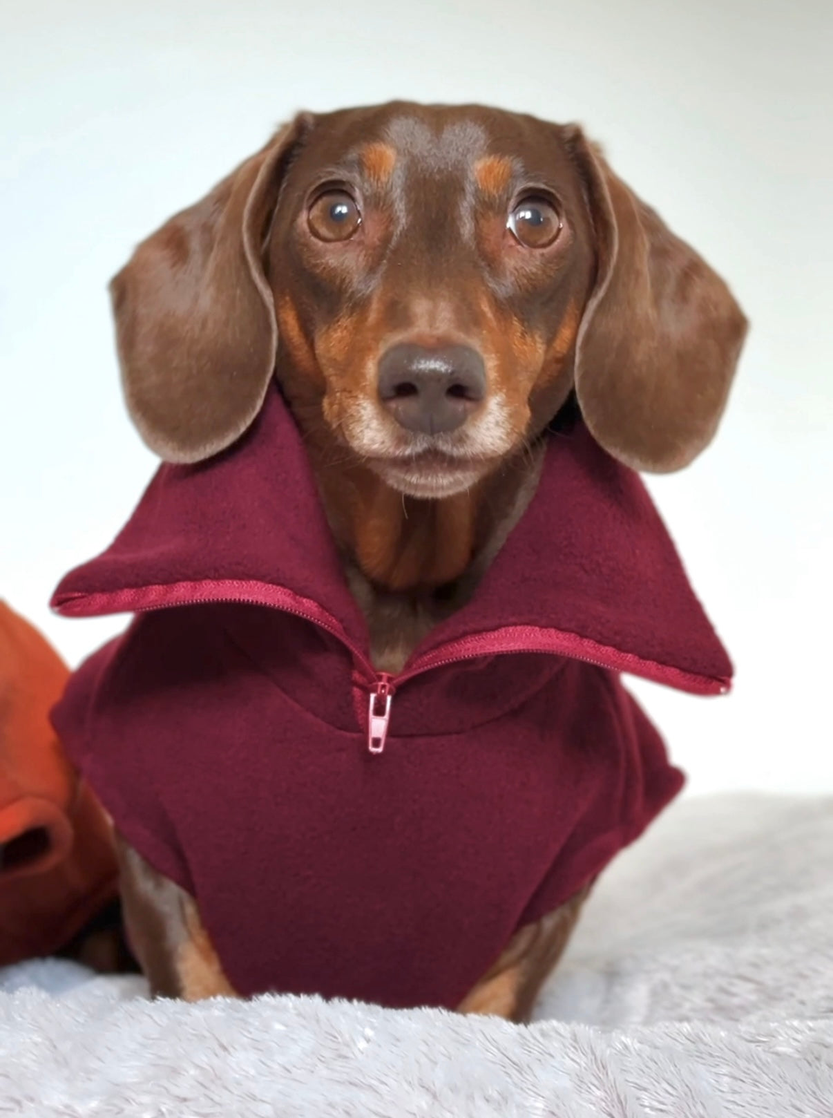Cranberry Quarter Zip Fleece