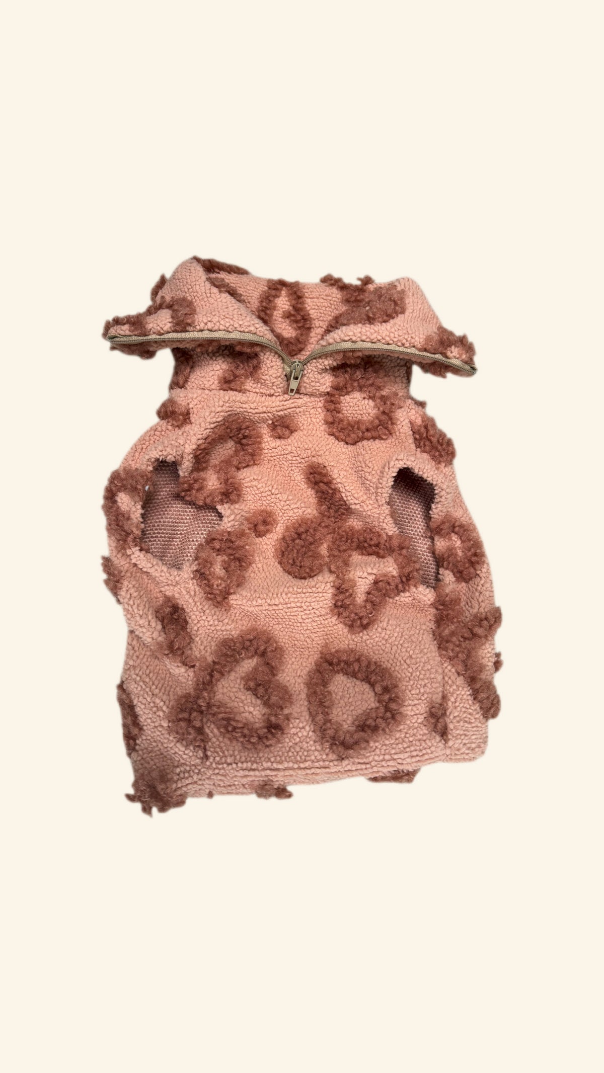 Cinnamon Heart Quarter Zip Fleece