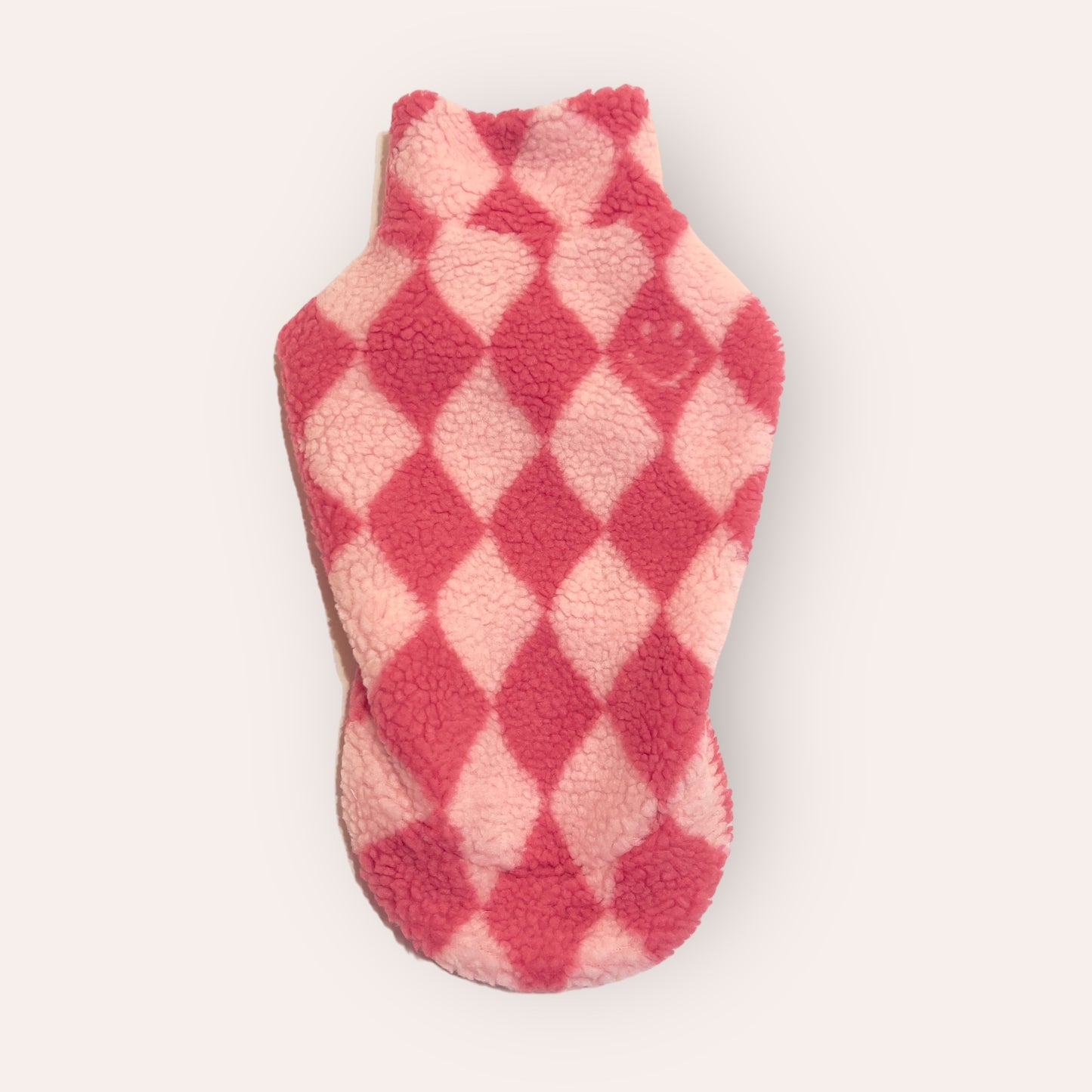 Sherpa Teddy Jumper- Pink Harlequin