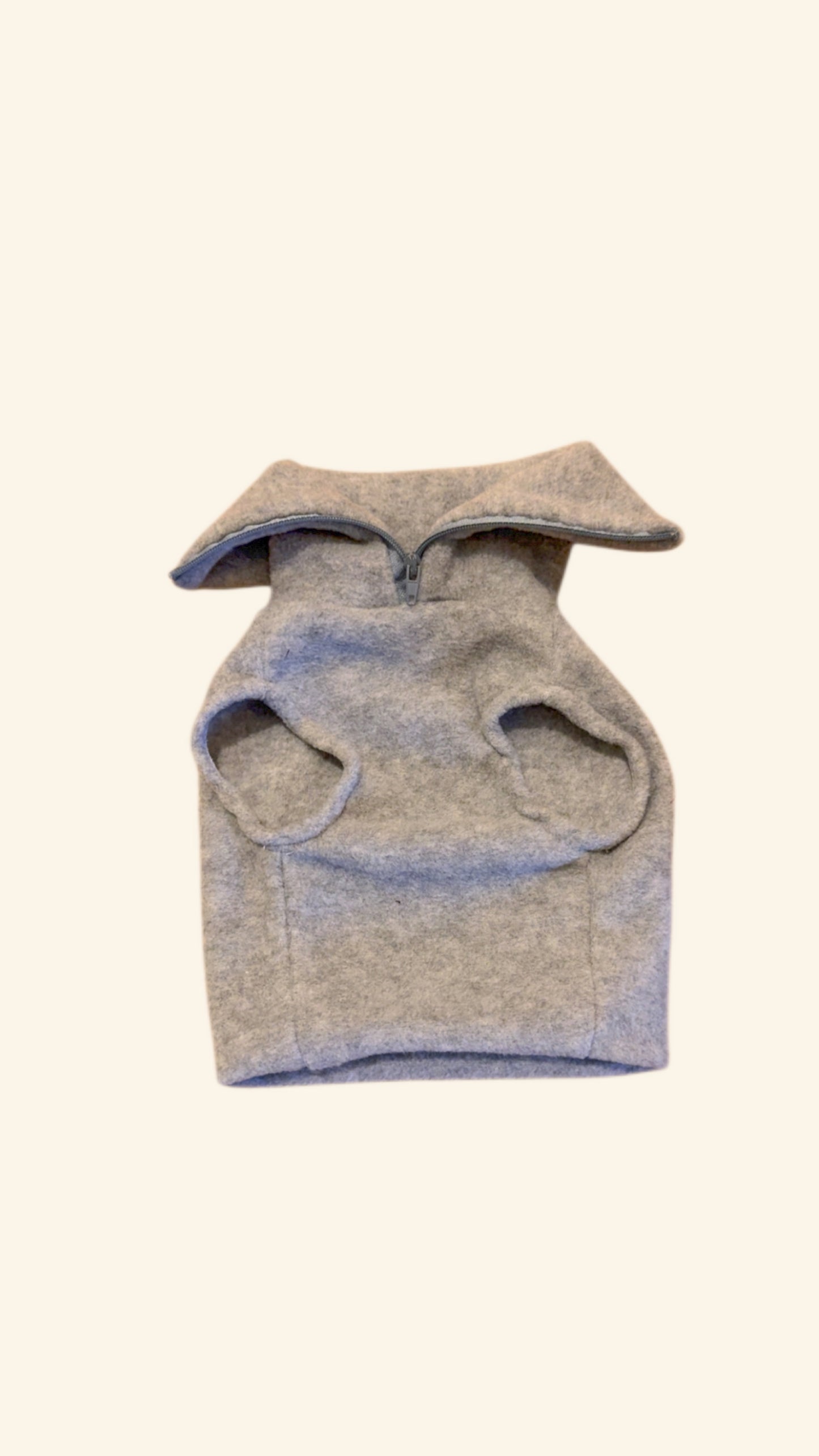 Grey Marl Quarter Zip Fleece
