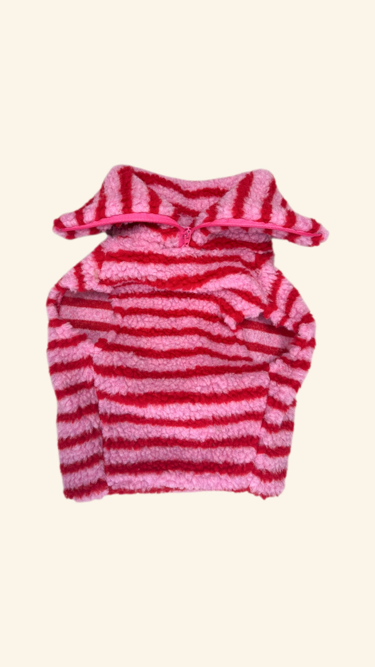 Candy Stripe Quarter Zip Fleece
