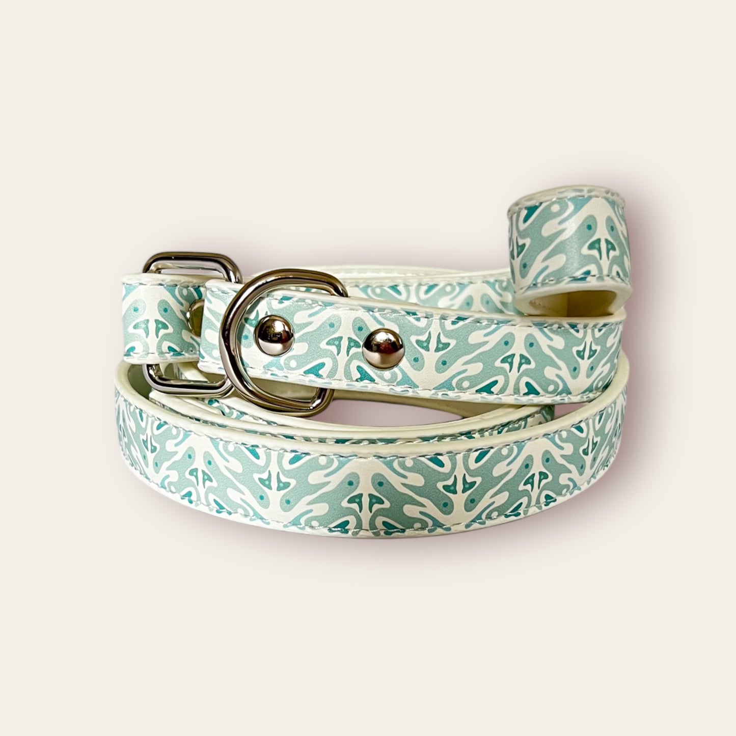 Vegan Leather Lead- Sea Breeze