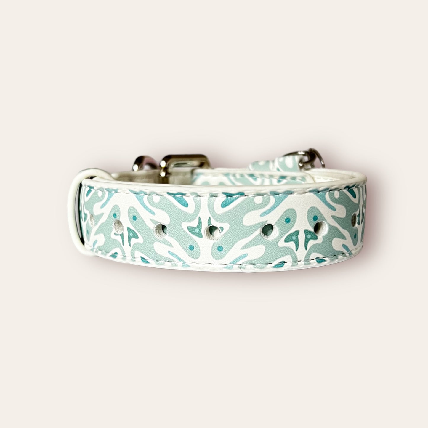 Vegan Leather Collar- Sea Breeze