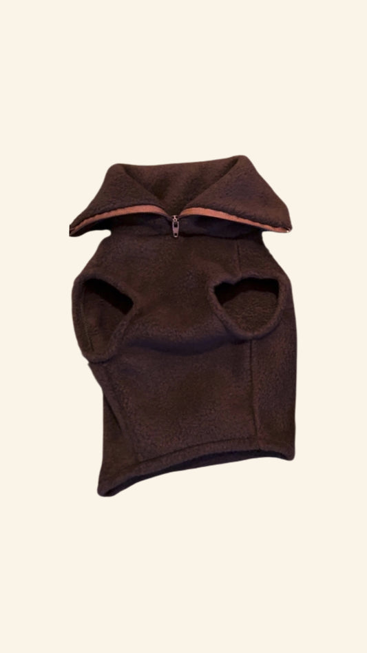 Chocolate Quarter Zip Fleece