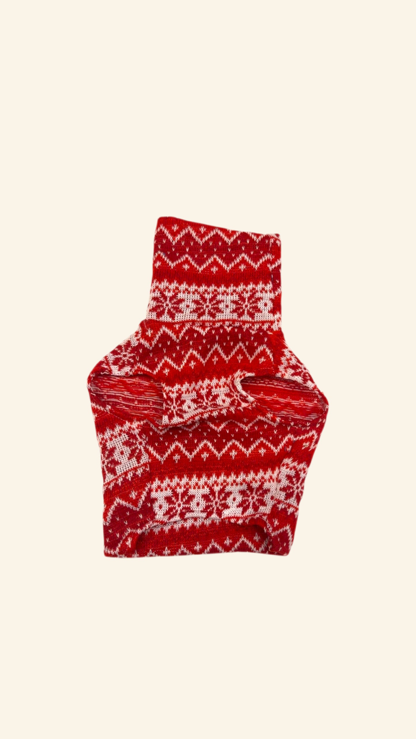 Festive Red Knit Sweater